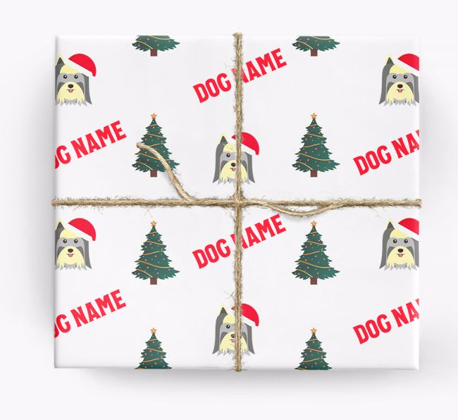 Icons & Trees: Personalised {breedFullName} Wrapping Paper